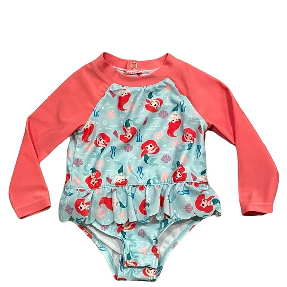 Disney Little Mermaid 🧜🏻♀️ Bikini size 3-6 months Preowned - Picture 1 of 5